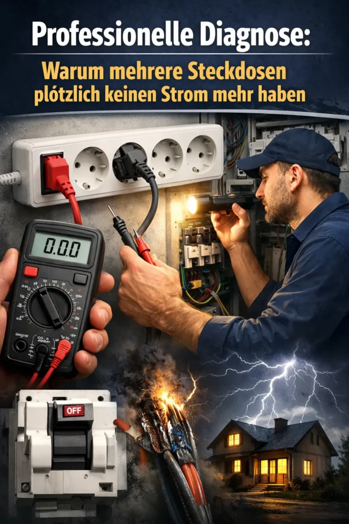 Professionelle Diagnose: Warum mehrere Steckdosen plötzlich keinen Strom mehr haben