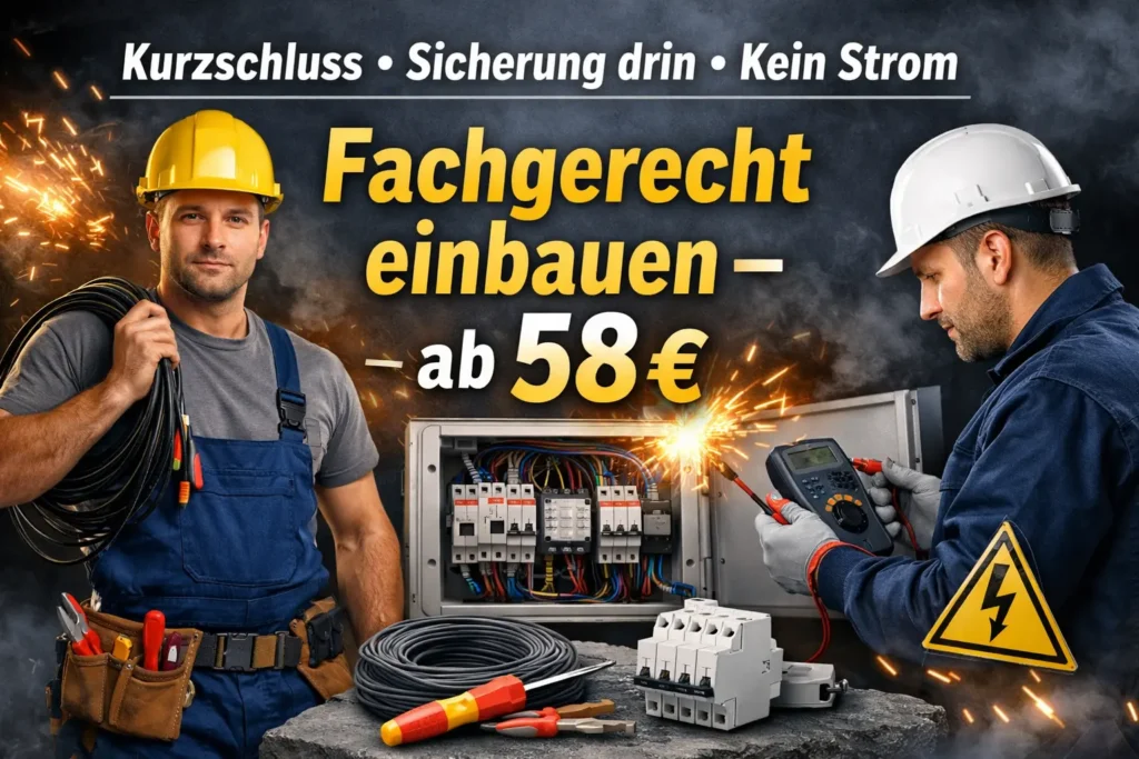 kurzschluss sicherung drin kein strom