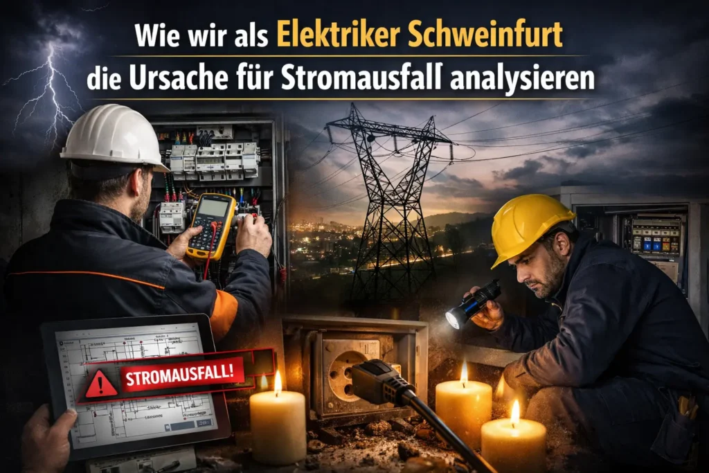 Wie wir als Elektriker Schweinfurt die Ursache für Stromausfall analysieren