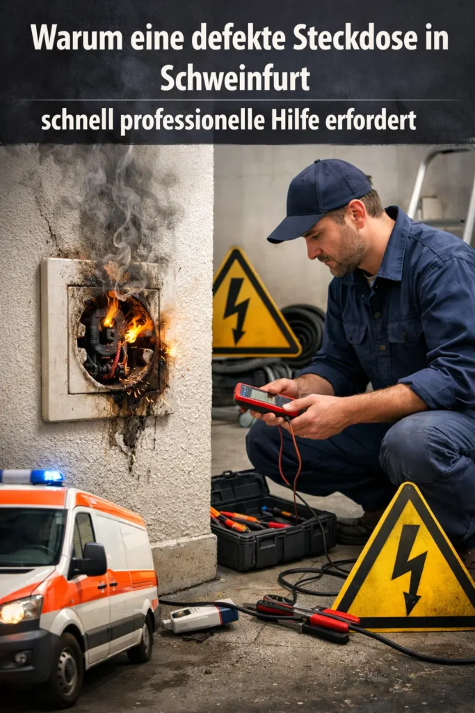 Warum eine defekte Steckdose in Schweinfurt schnell professionelle Hilfe erfordert
