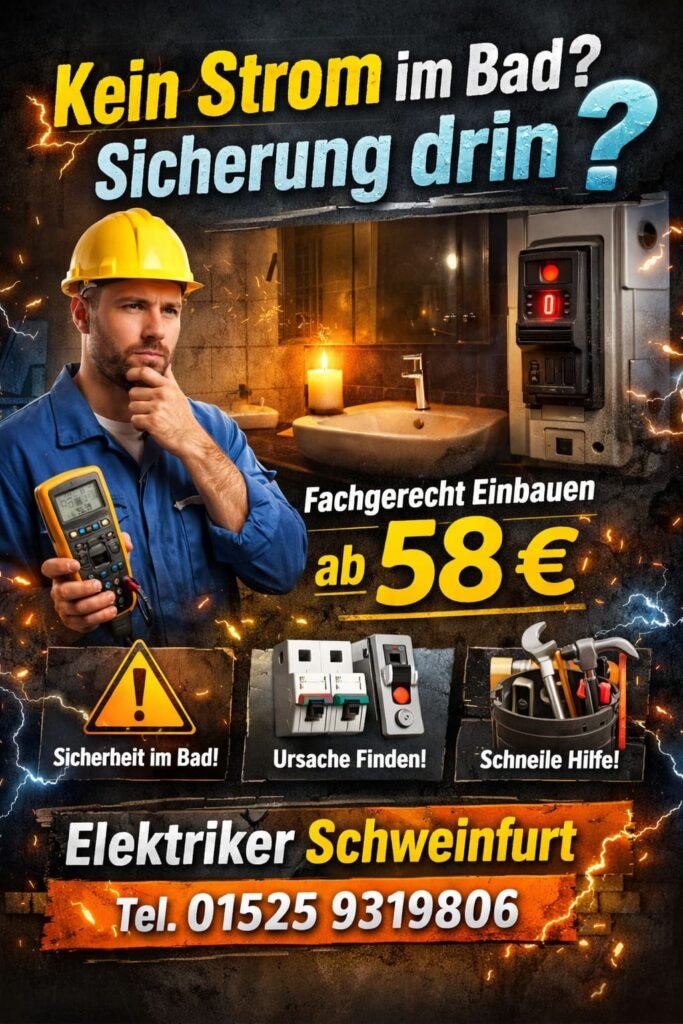 kein strom im bad sicherung drin