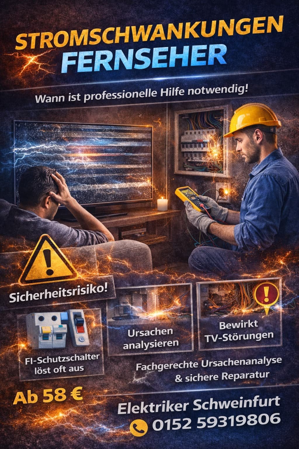 stromschwankungen fernseher