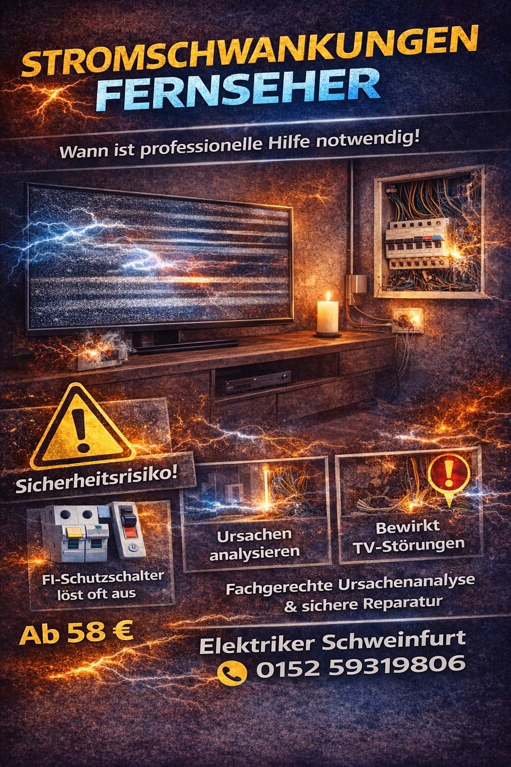 stromschwankungen fernseher